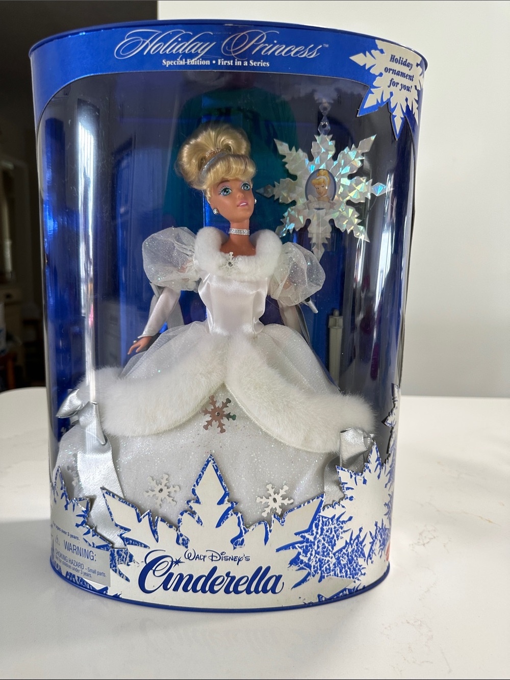 NIB 1996 Holiday Princess Cinderella Doll 11”